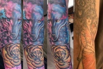 Wolf-cover-up.-Before-and-after-.Cover-your-old-tatts-with-Kelly-Julio.